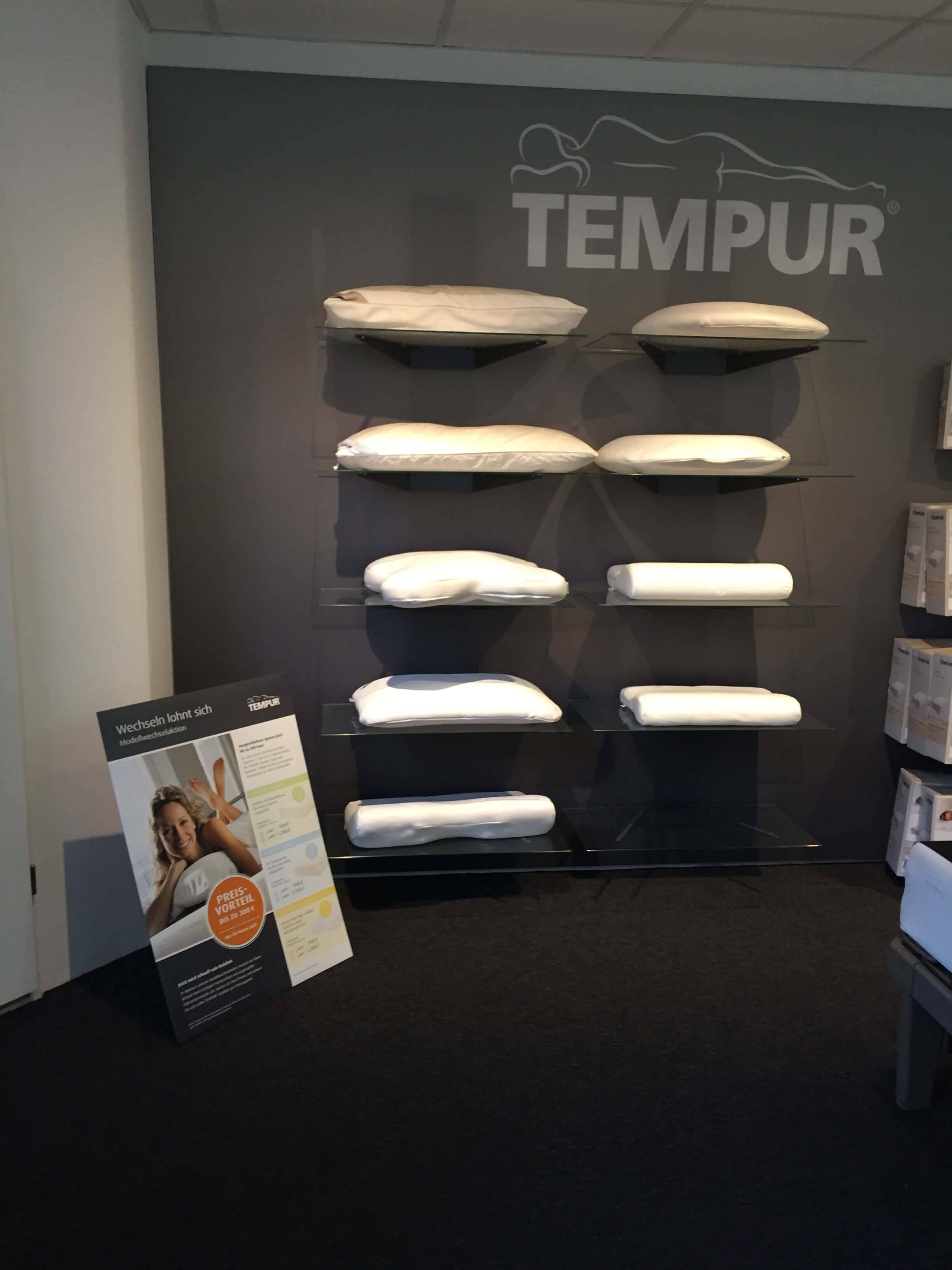 Tempur Kissen Ausstellung